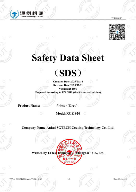 Primer Grey MSDS